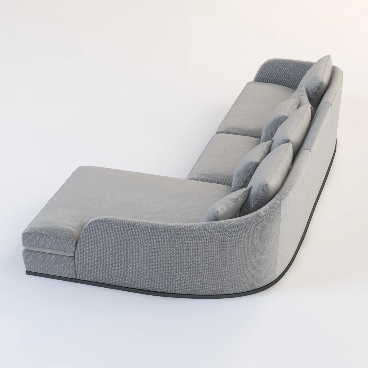 Flexform Alfred Divano Lineare Chaise 3D Model_03