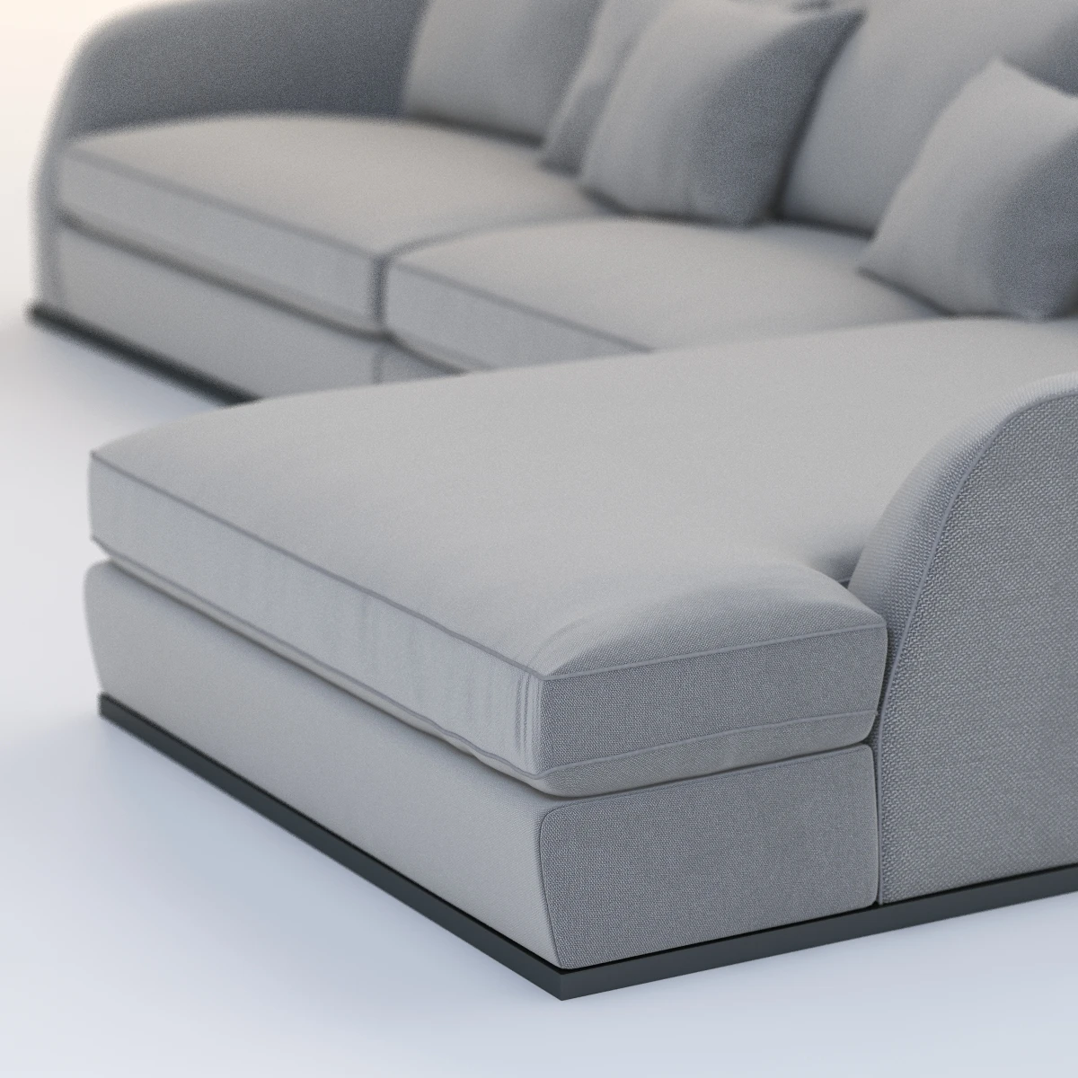 Flexform Alfred Divano Lineare Chaise 3D Model_05