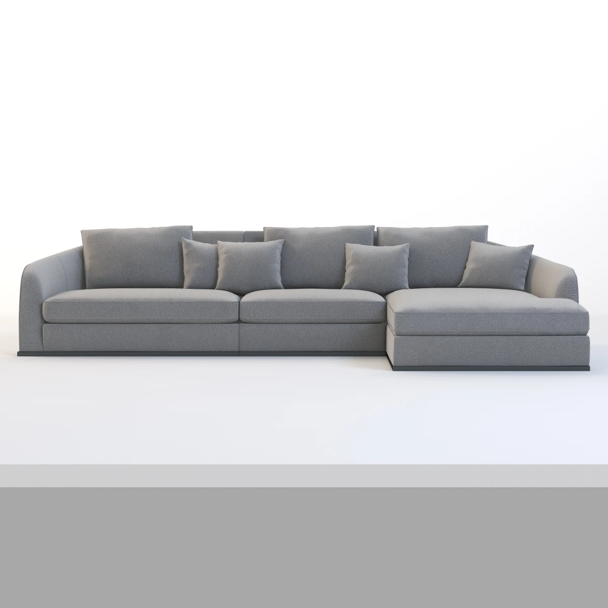 Flexform Alfred Divano Lineare Chaise 3D Model_04