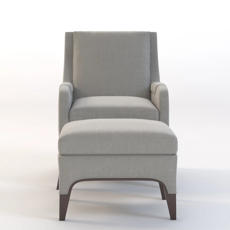 Giles Chair and Ottoman HC9507-24 3D Model_08