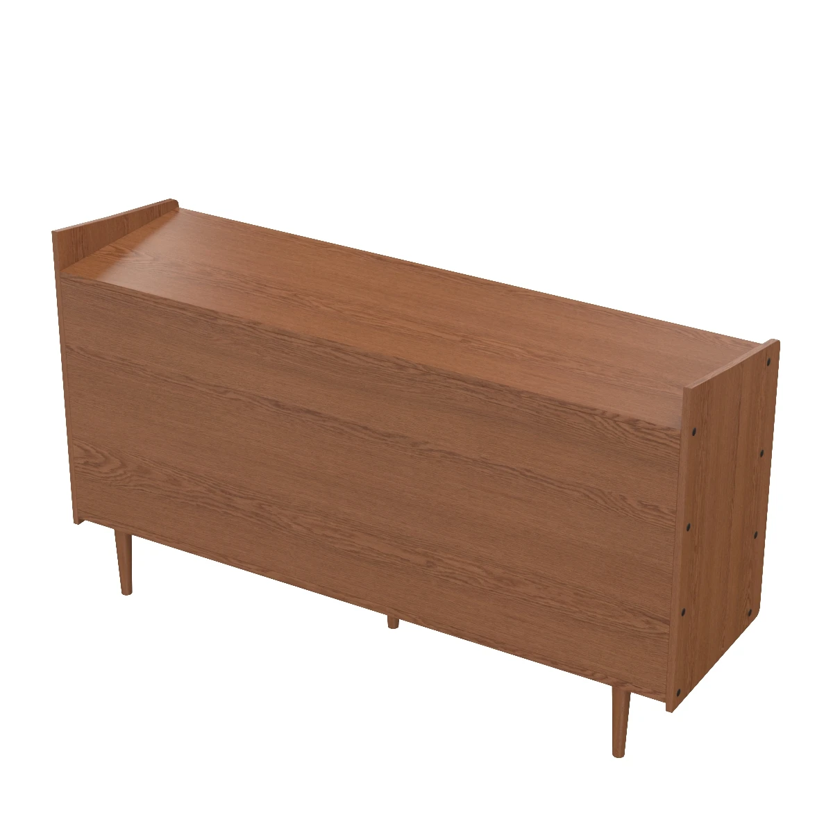 Halden Mid Century Modern Multicolor Walnut Brown 6 Drawer Dresser 3D Model_06