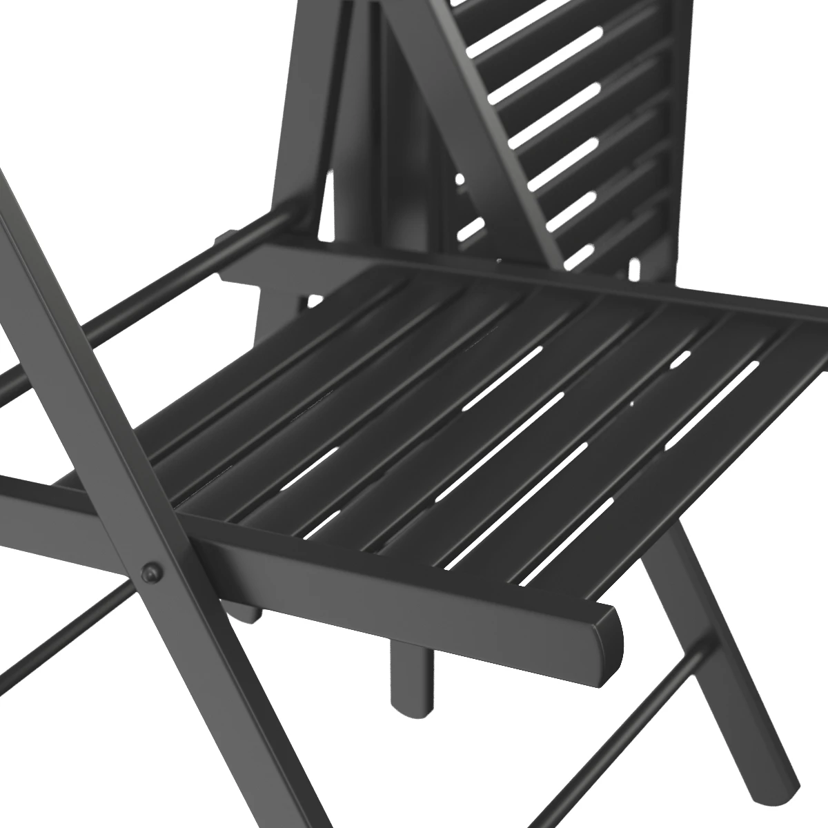 Ikea Terje Folding Black Chair 3D Model_05