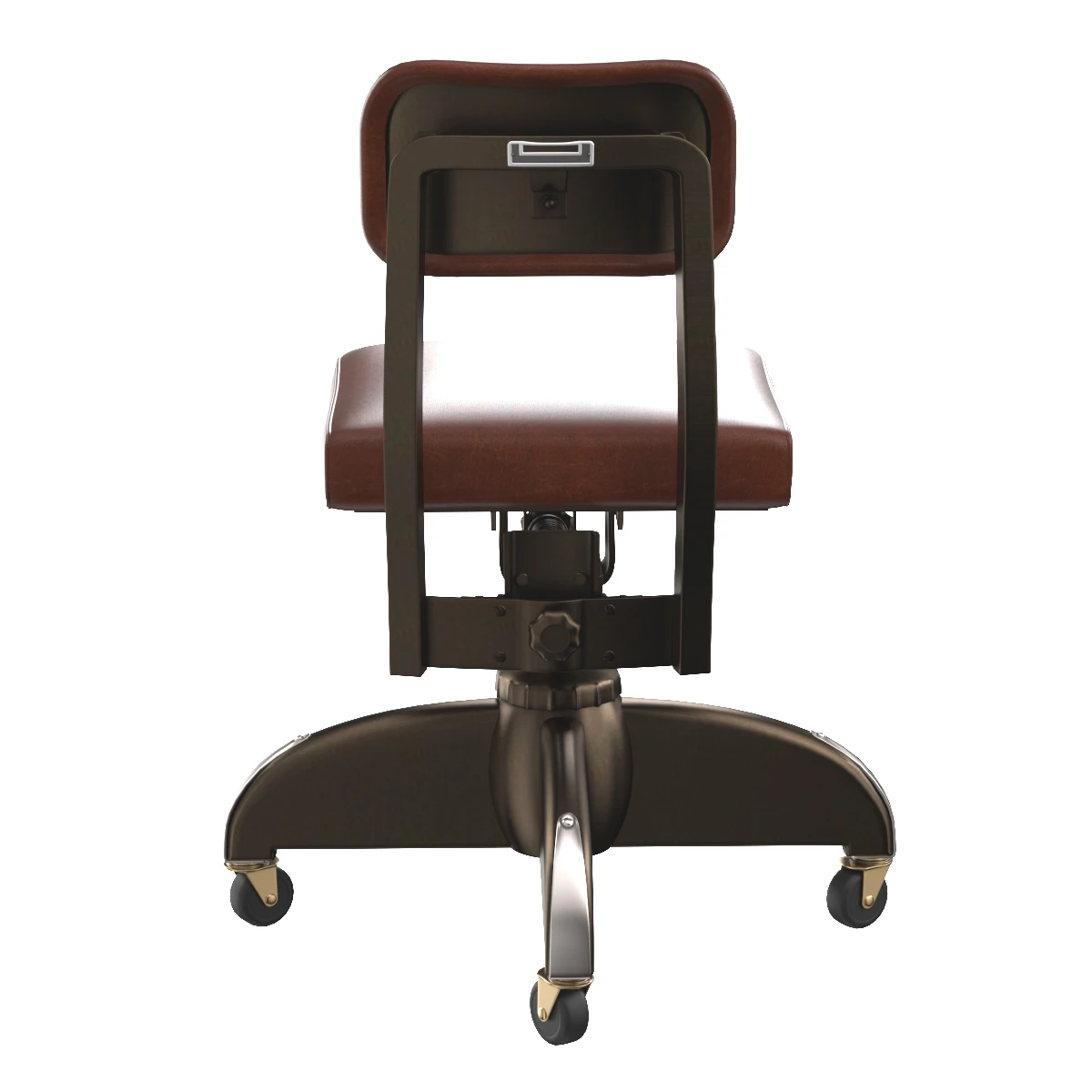 Industrial Swivel Desk Office Task Chair by Harter 3D Model_04