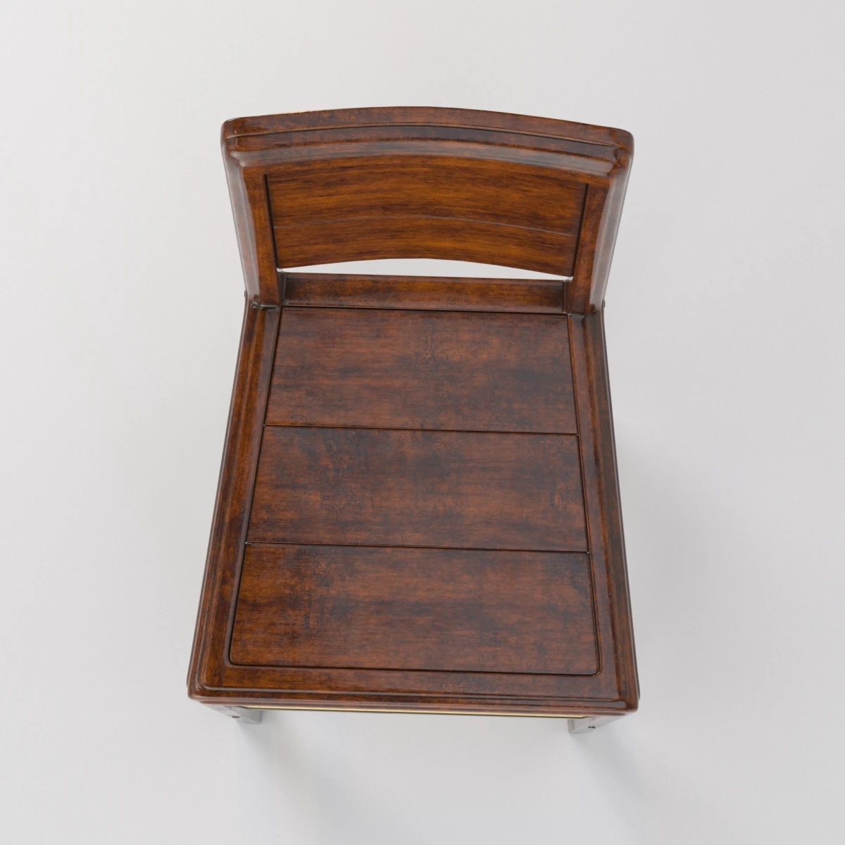 Jonathan Charles Country Farmhouse Walnut Barstool 3D Model_06