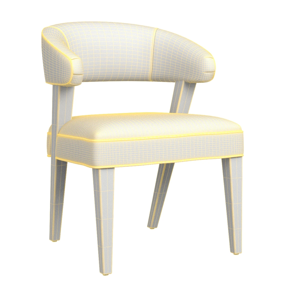 Keane Dining Chair 3D Model_07