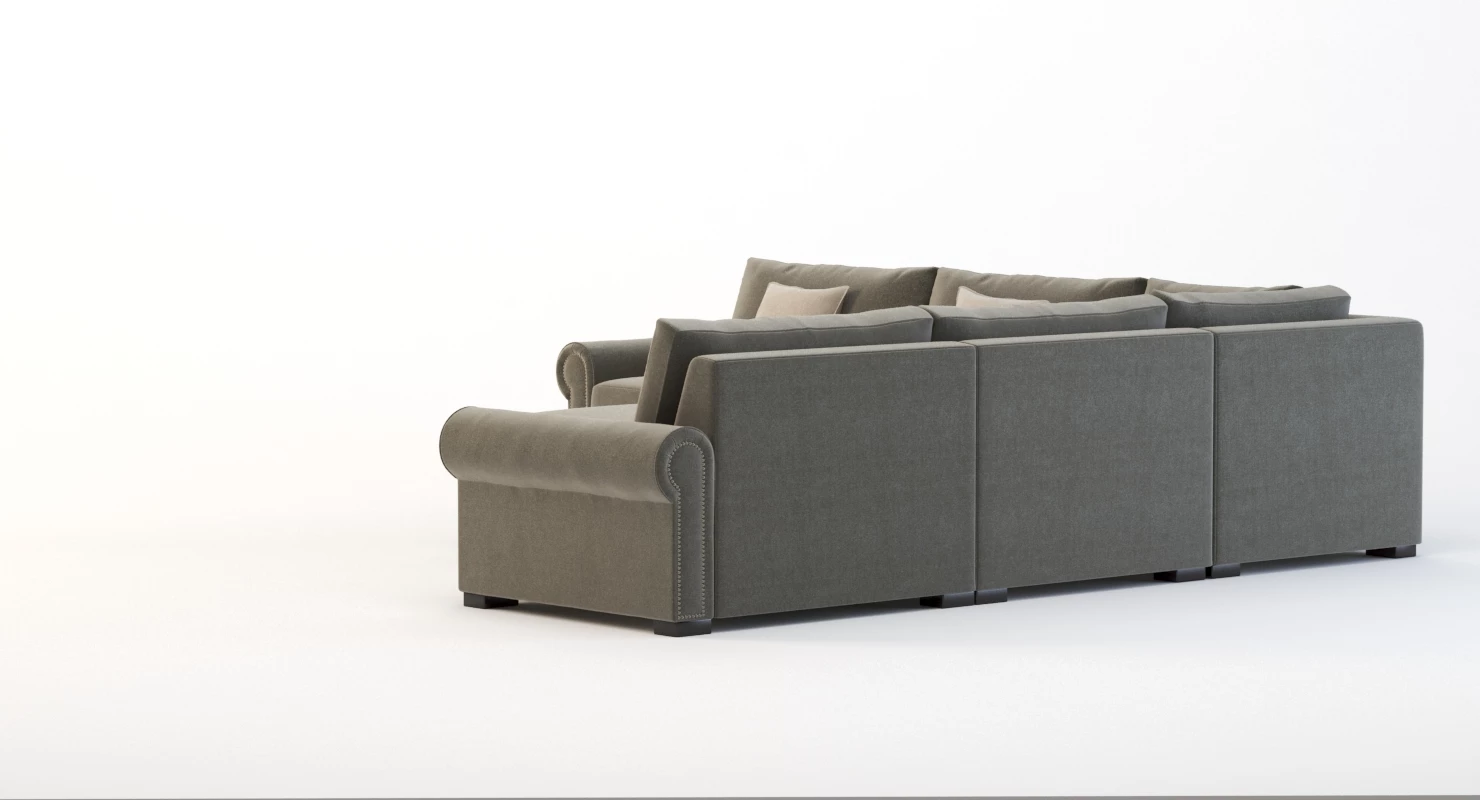 Lebanon Modular Sectional Corner Sofa Five Seater 3D Model_07