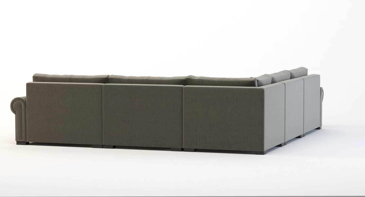 Lebanon Modular Sectional Corner Sofa Five Seater 3D Model_06