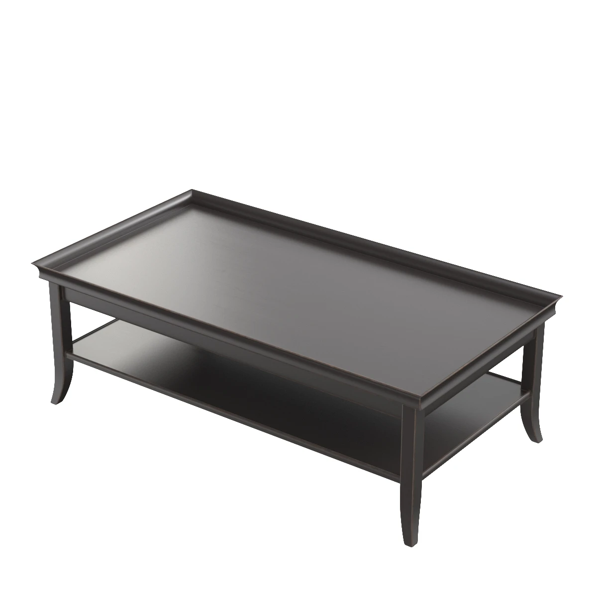 Marioni Zen Wooden Coffee Table 3D Model_06