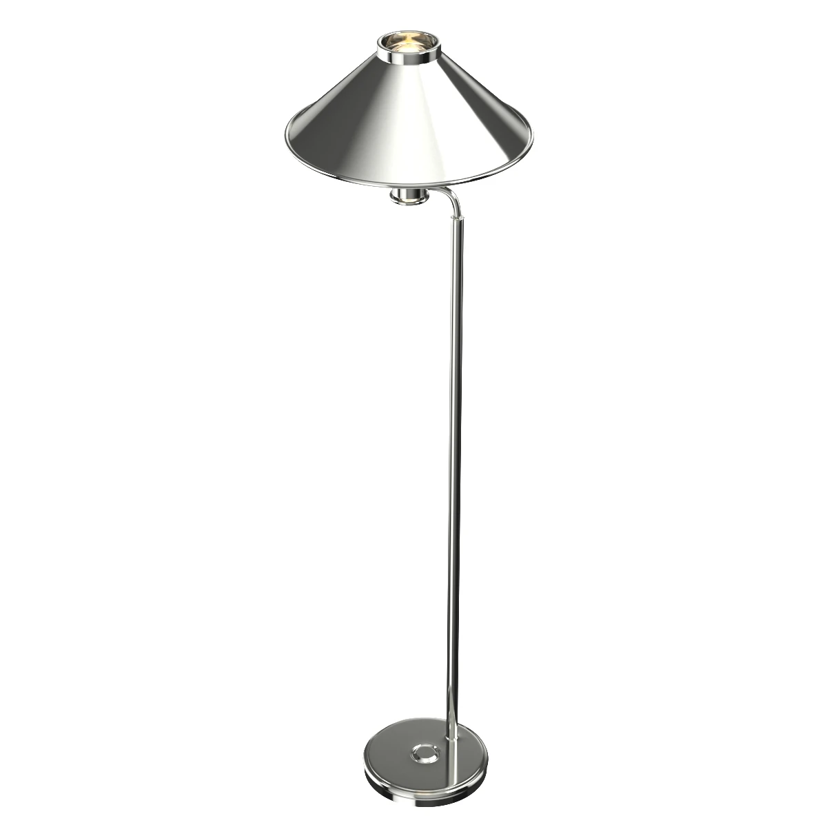Mid Century Scandinavian Hovik Verk Brass Floor Lamp 3D Model_03