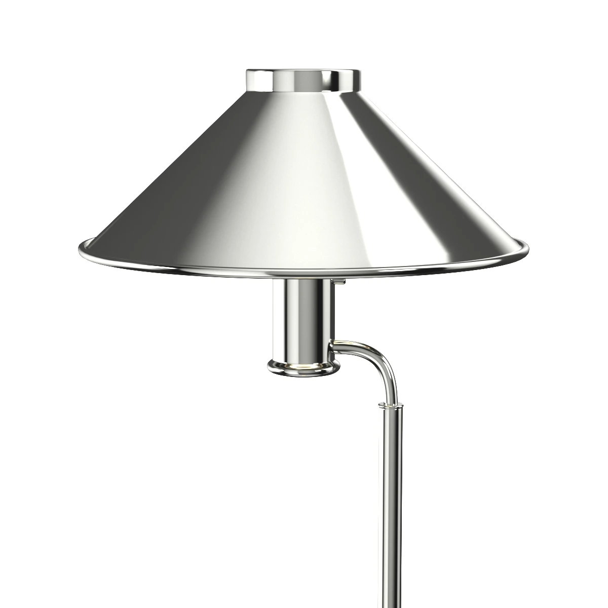 Mid Century Scandinavian Hovik Verk Brass Floor Lamp 3D Model_05