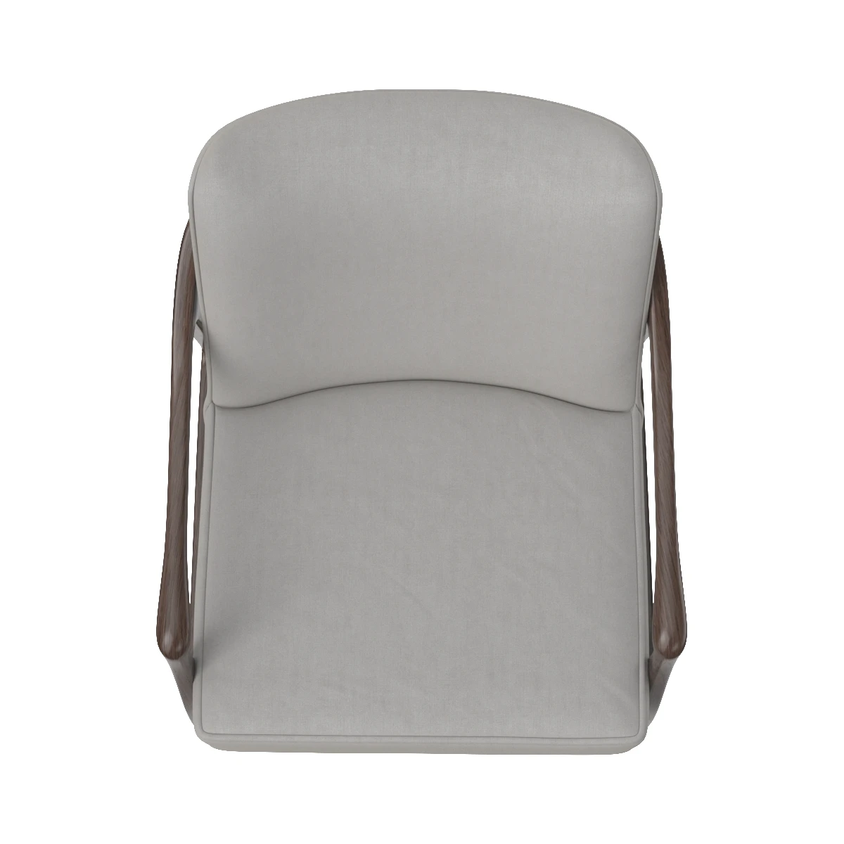 Midcentury Sculptural Gio Ponti Style Walnut Lounge Chair 3D Model_03