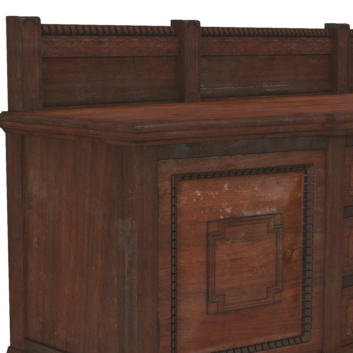 Oak Sideboard Late 19th Century English 3D Model_05