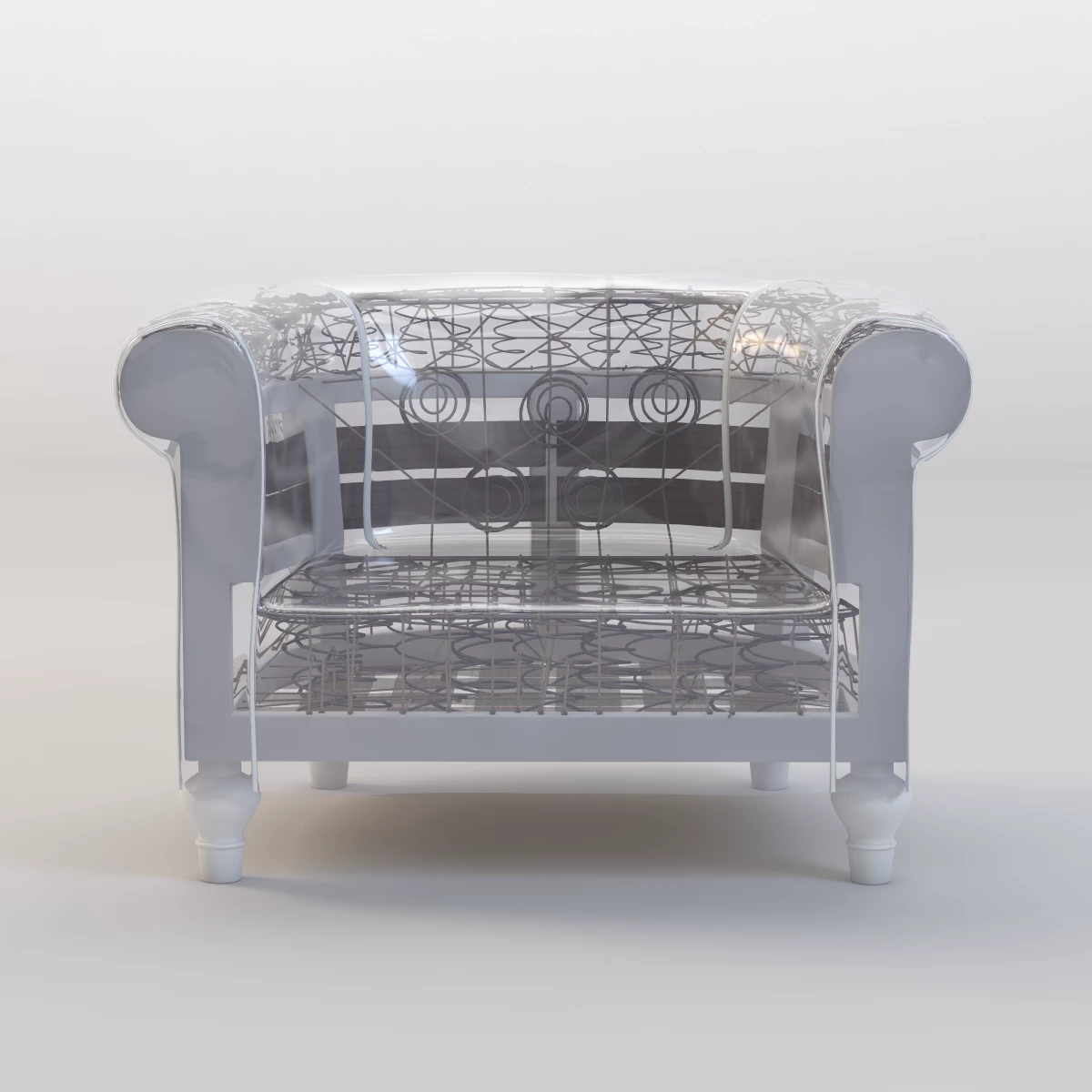 Poltrona Frau Ghostfield Chair 3D Model_08