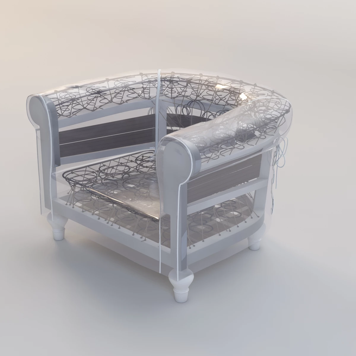 Poltrona Frau Ghostfield Chair 3D Model_05