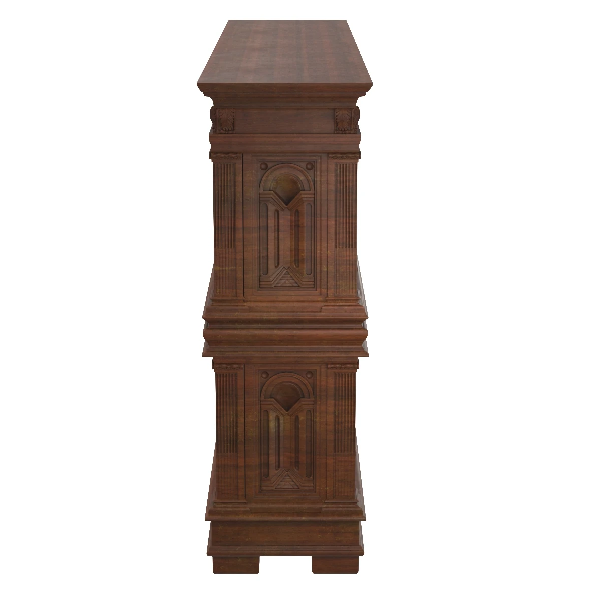 Renaissance Palace Wardrobe With Perspectival Views 3D Model_04