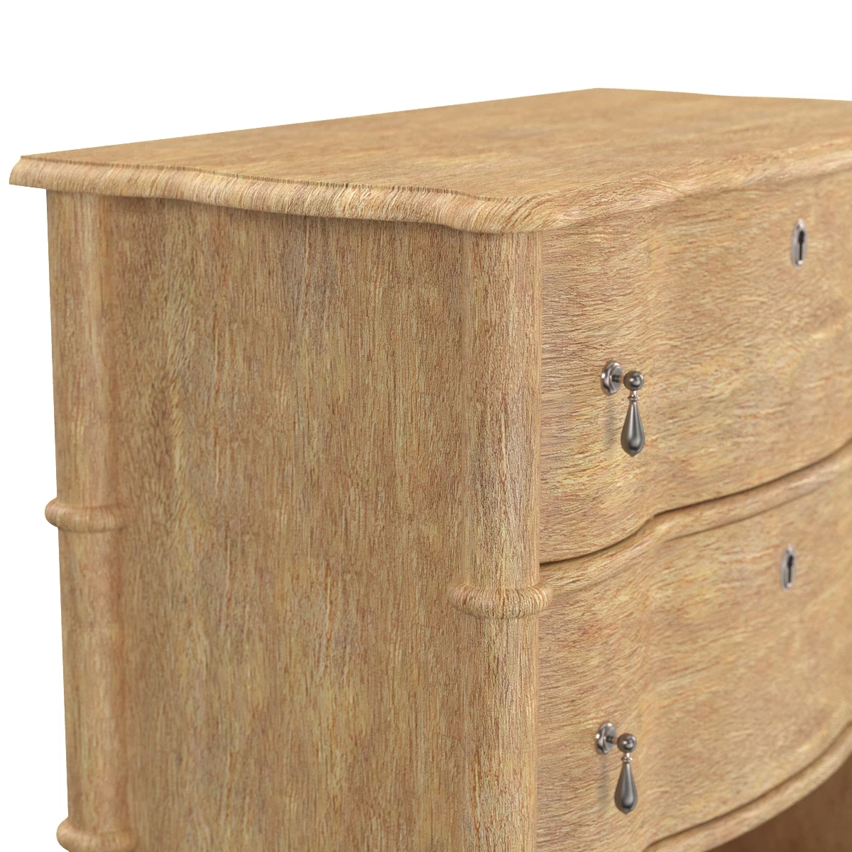 Serpentine 2 Drawer Side Table 3D Model_05