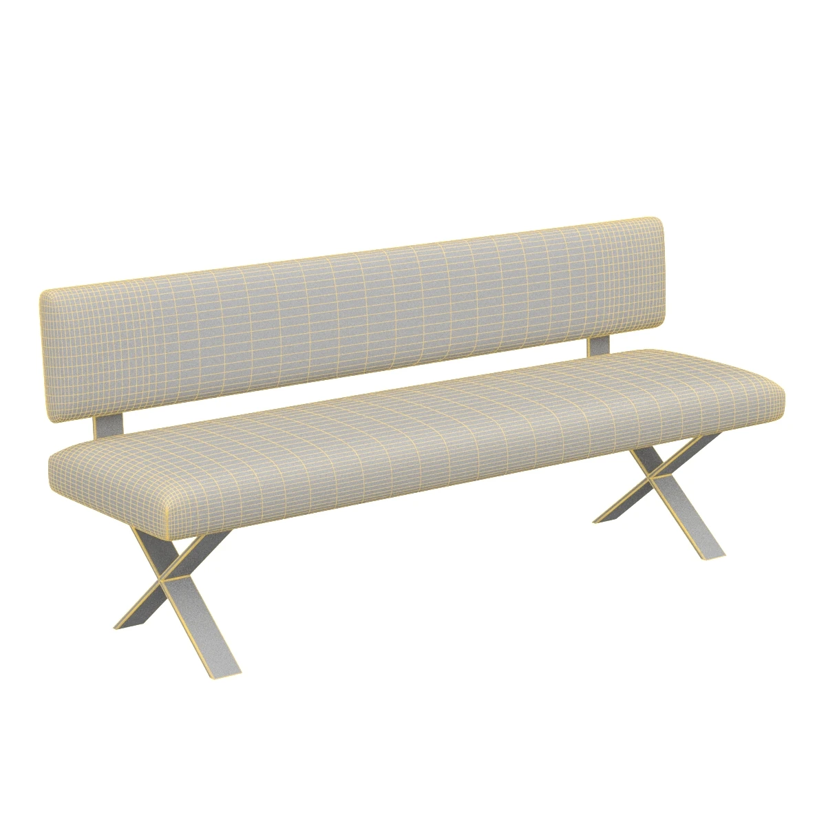 The Criss Cross Bench 3D Model_07