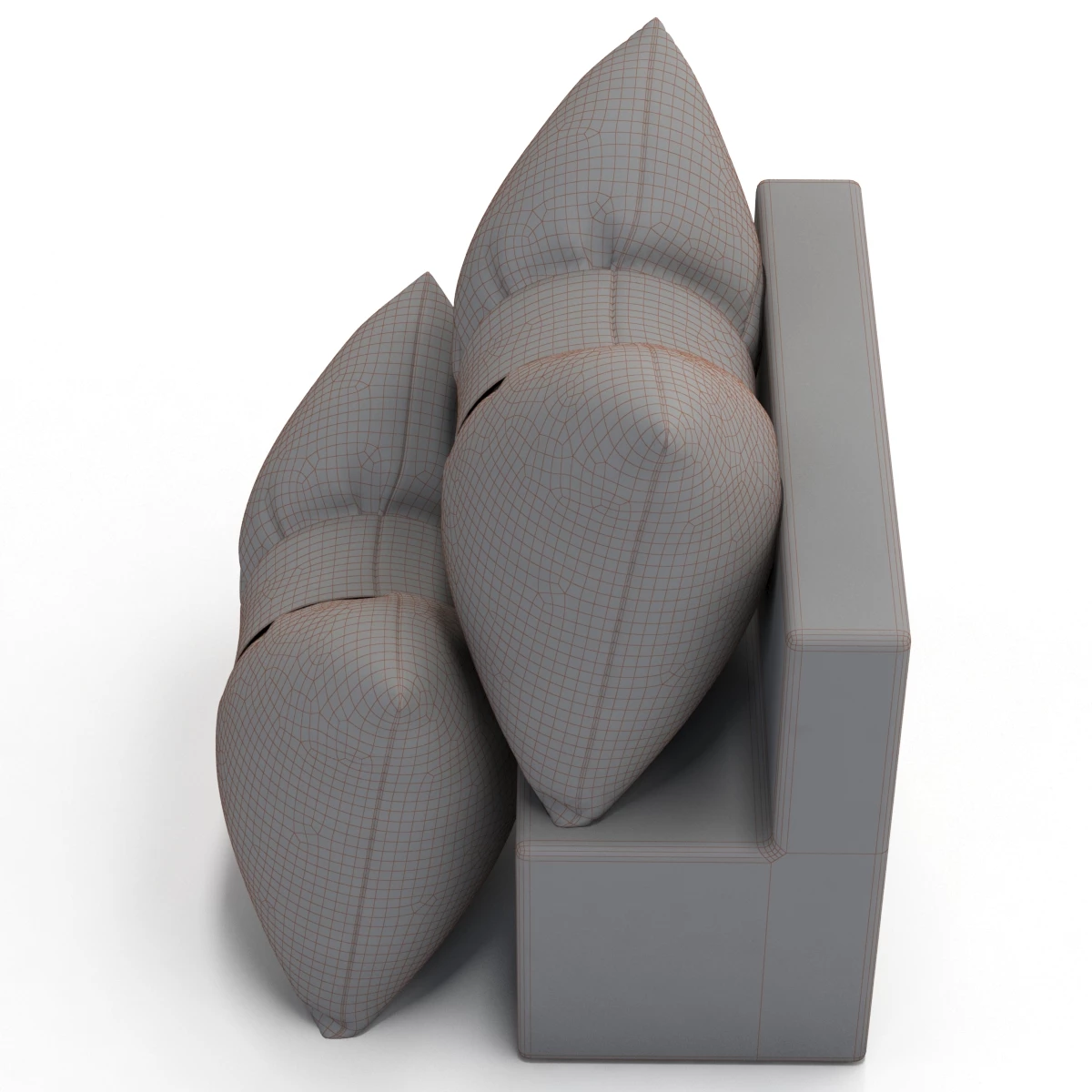 Cute Bow Cushion 3D Model_07