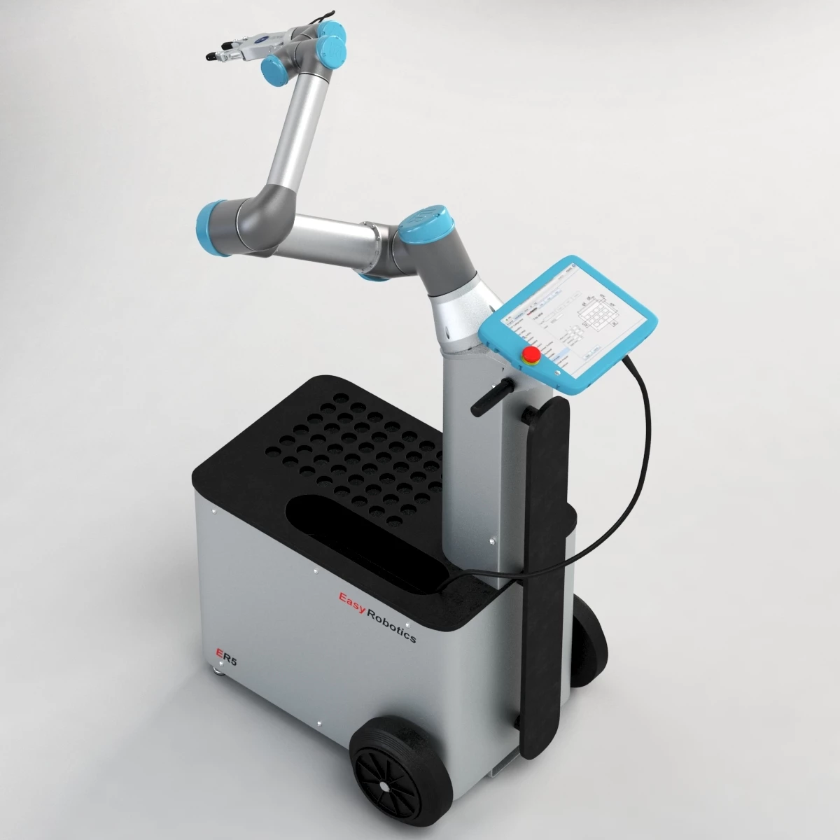UR3 with ER5 Max Mobility And Flexibility Robot Cell 3D Model_03