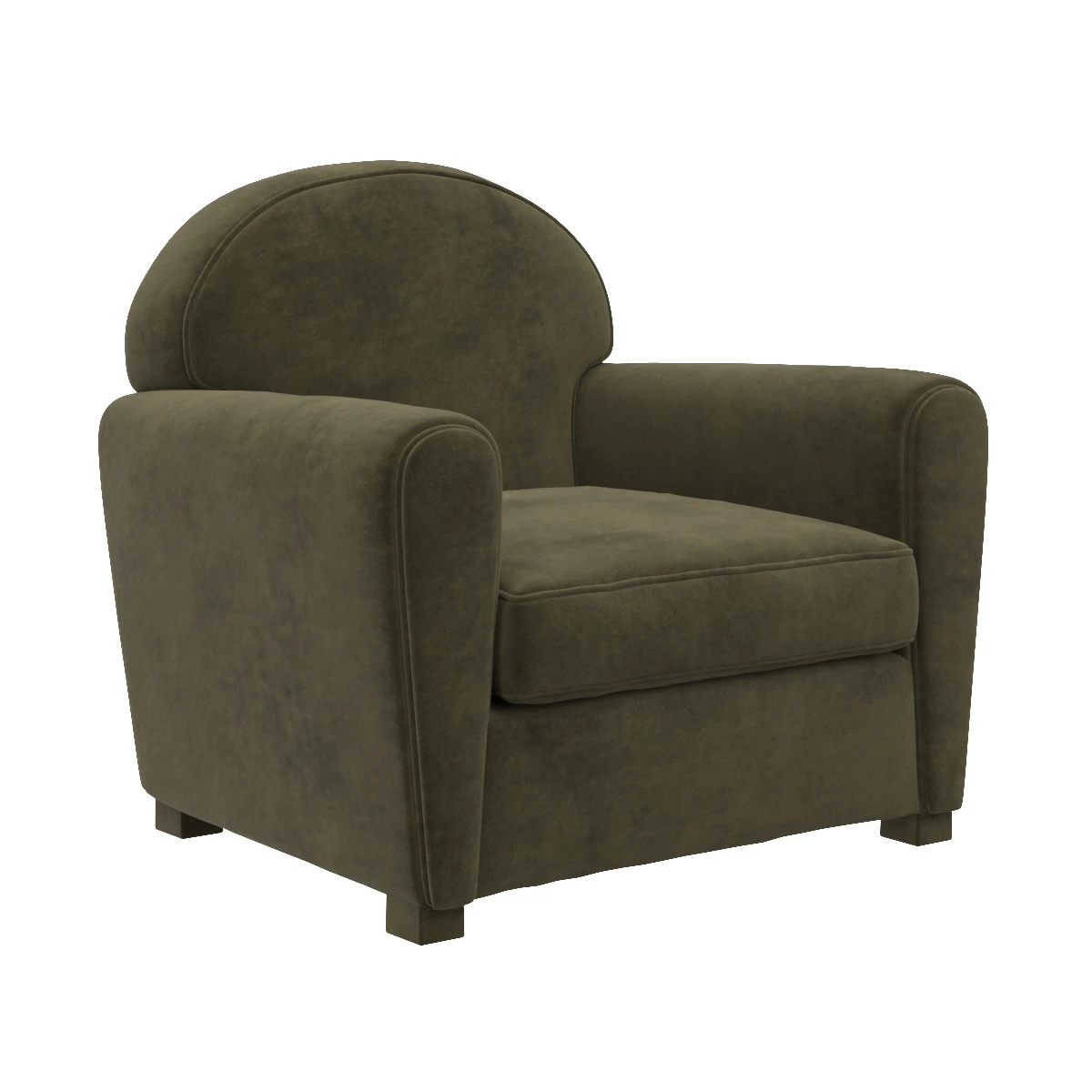 Vintage And Used Poltrona Frau Accent Chair 3D Model_01