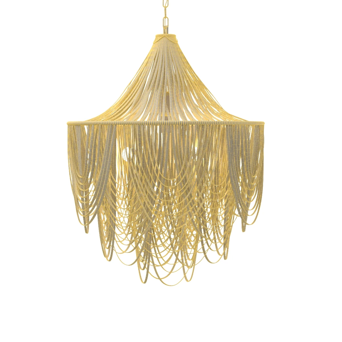 Whisper Chandelier Cream Stone Leather 3D Model_07