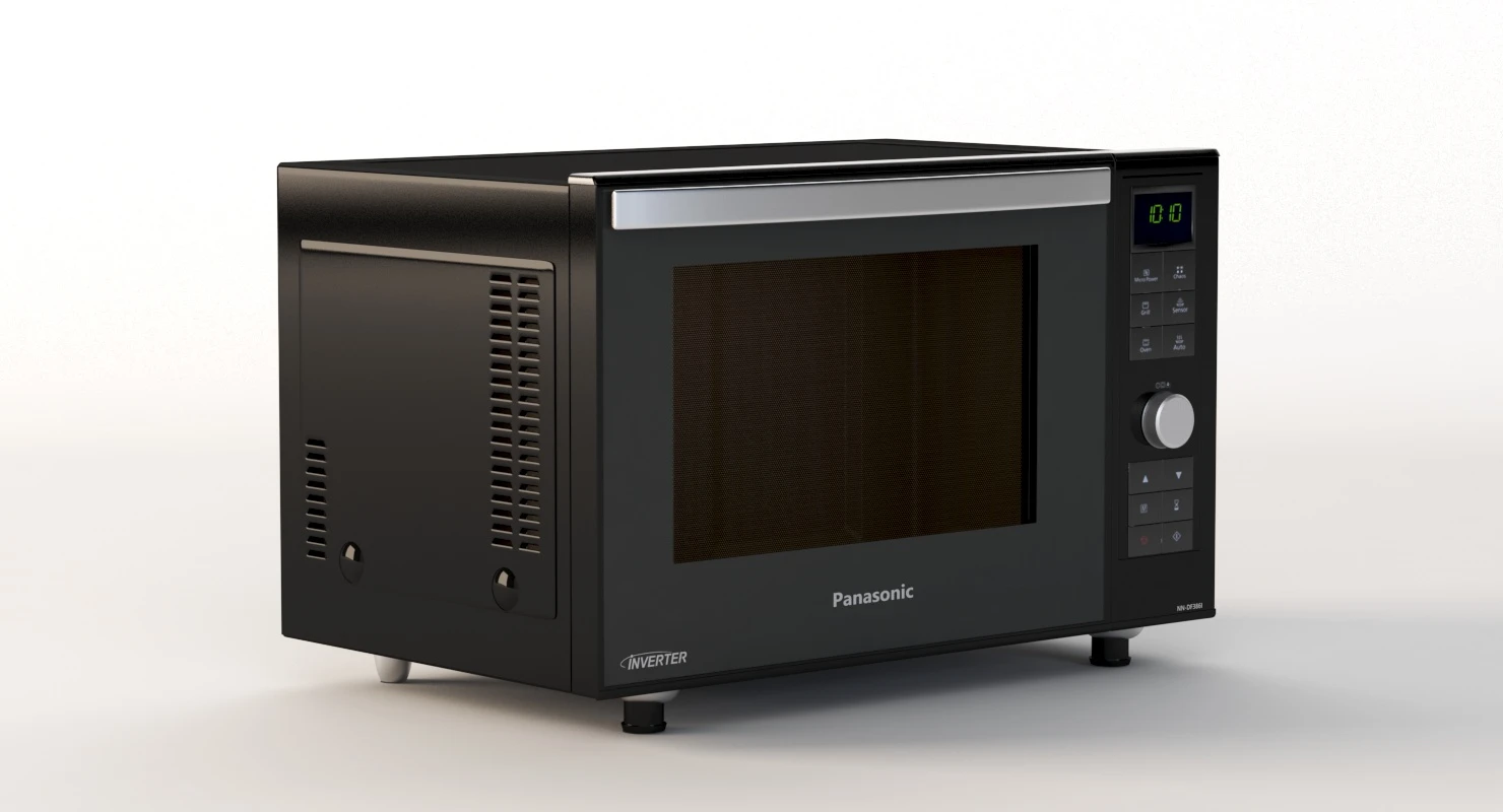 3 In 1 Combination Microwave Oven 3D Model_05