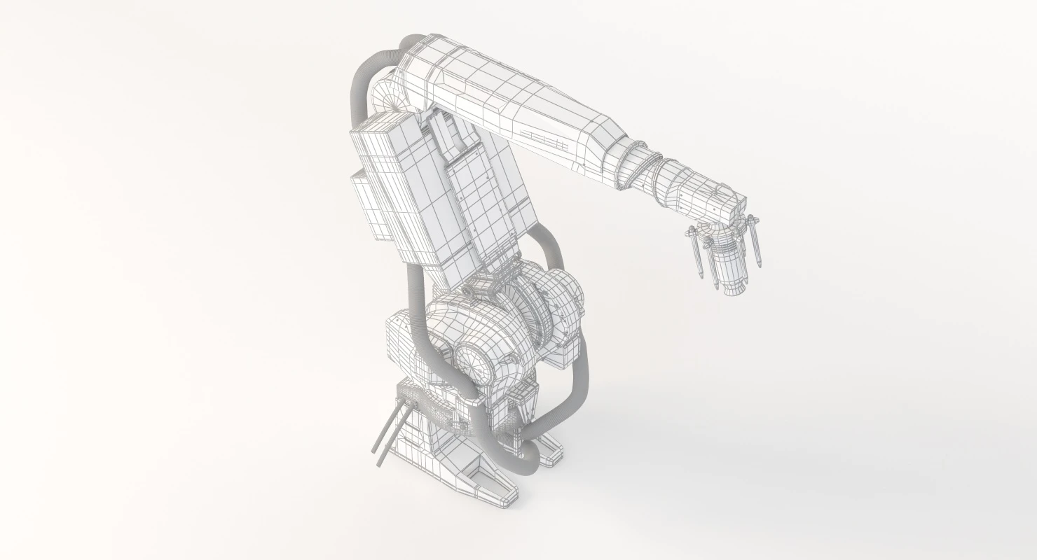 ABB Robotics Irb 5400 6-Axis 7-Axis Painting Articulated Robot 3D Model_012