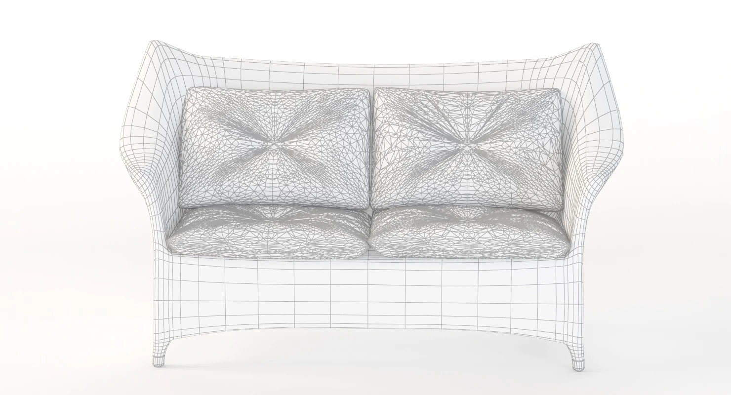 Amari Vita Rattan Sofa 2 Seat By Janice Feldman 3D Model_011