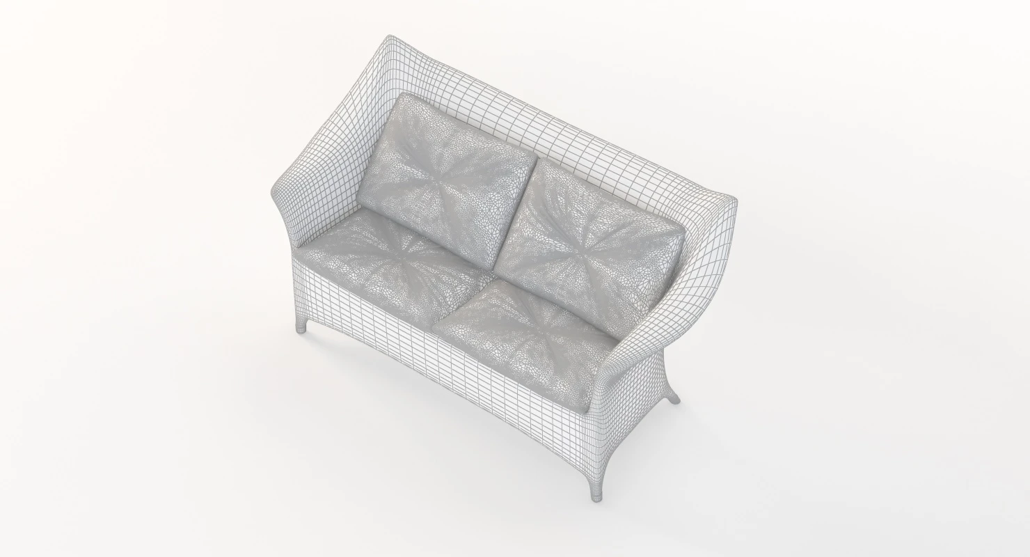 Amari Vita Rattan Sofa 2 Seat By Janice Feldman 3D Model_014