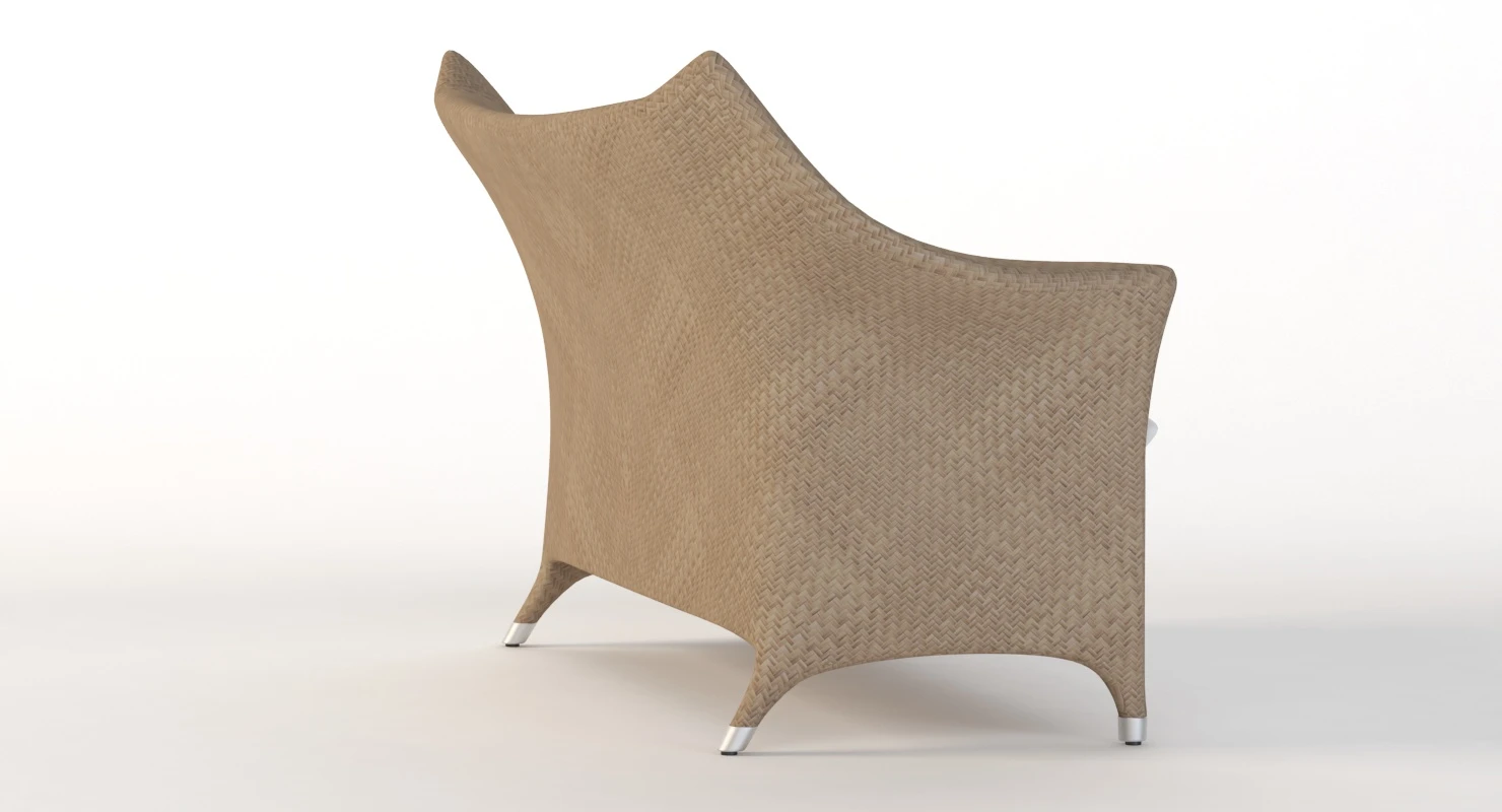 Amari Vita Rattan Sofa 2 Seat By Janice Feldman 3D Model_05
