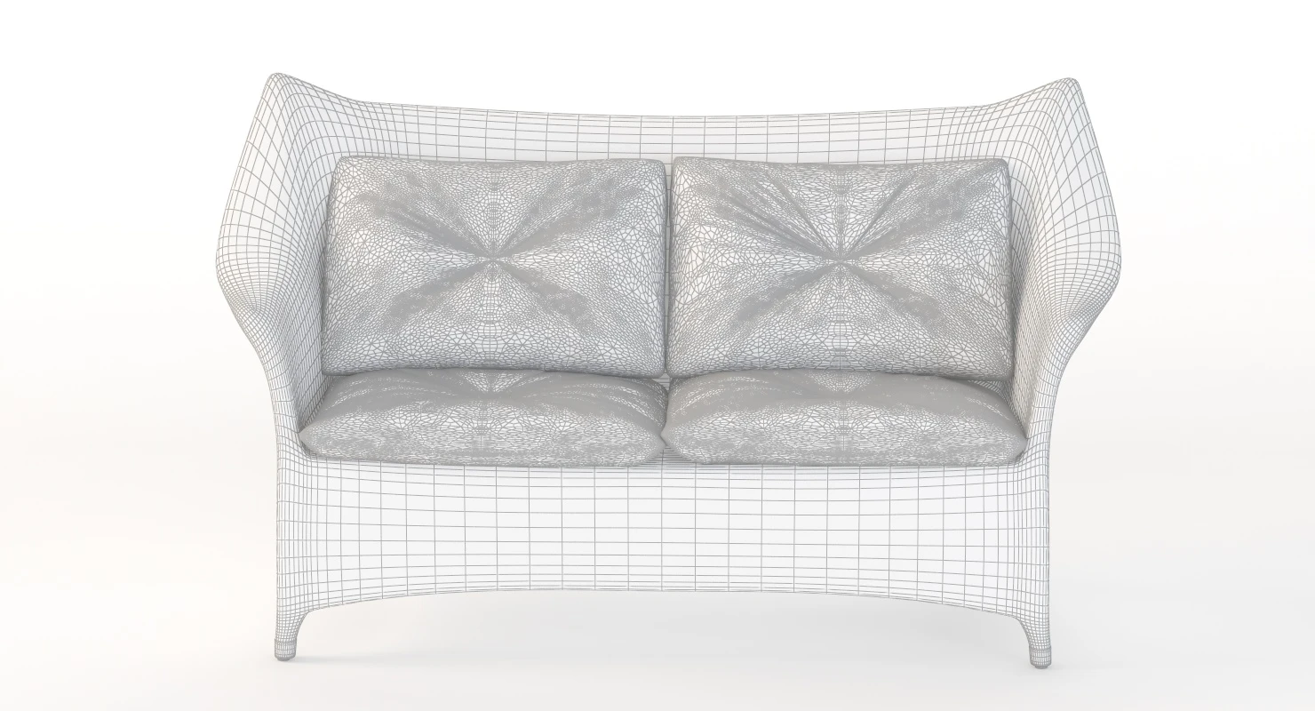 Amari Vita Rattan Sofa 2 Seat By Janice Feldman 3D Model_012