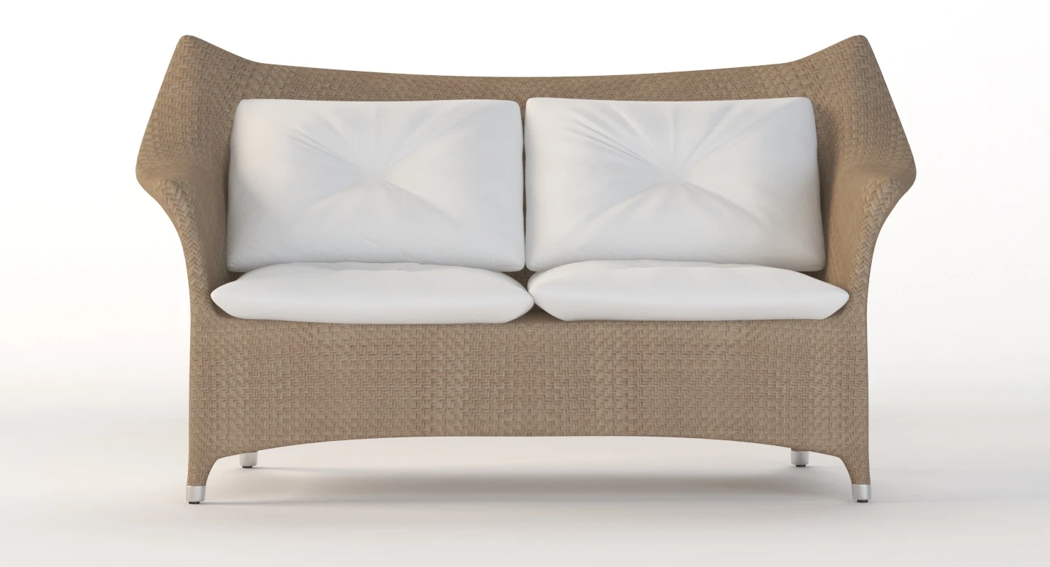 Amari Vita Rattan Sofa 2 Seat By Janice Feldman 3D Model_03