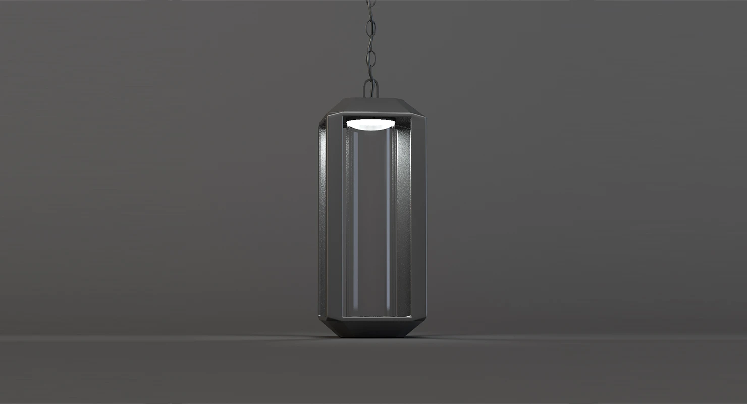 Artcraft Wexford Leaf Led Outdoor Hanging Light 3D Model_01