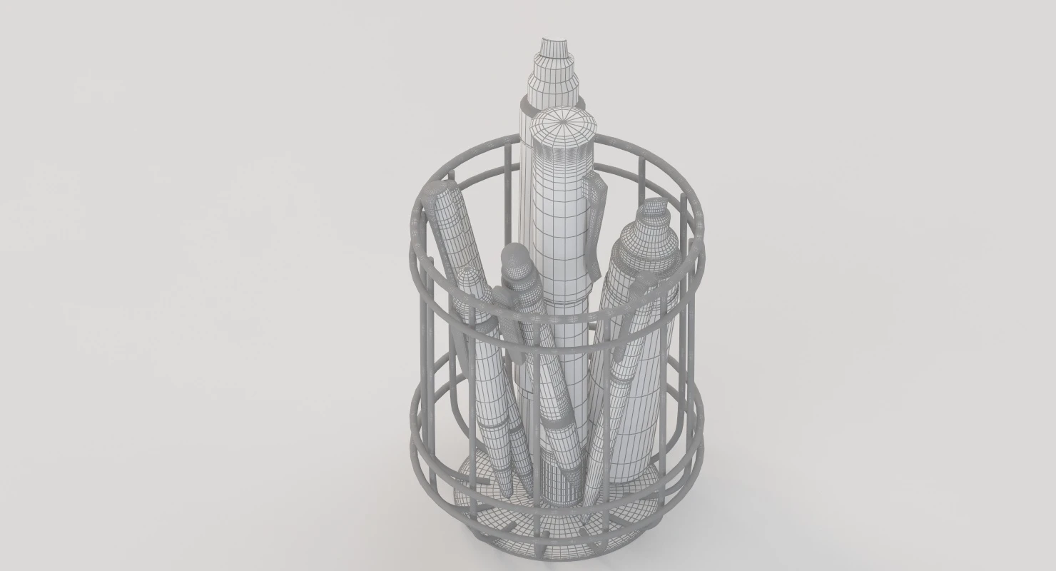 Artline 5109a Markers and Pen 3D Model_014