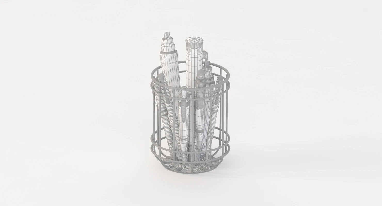 Artline 5109a Markers and Pen 3D Model_011