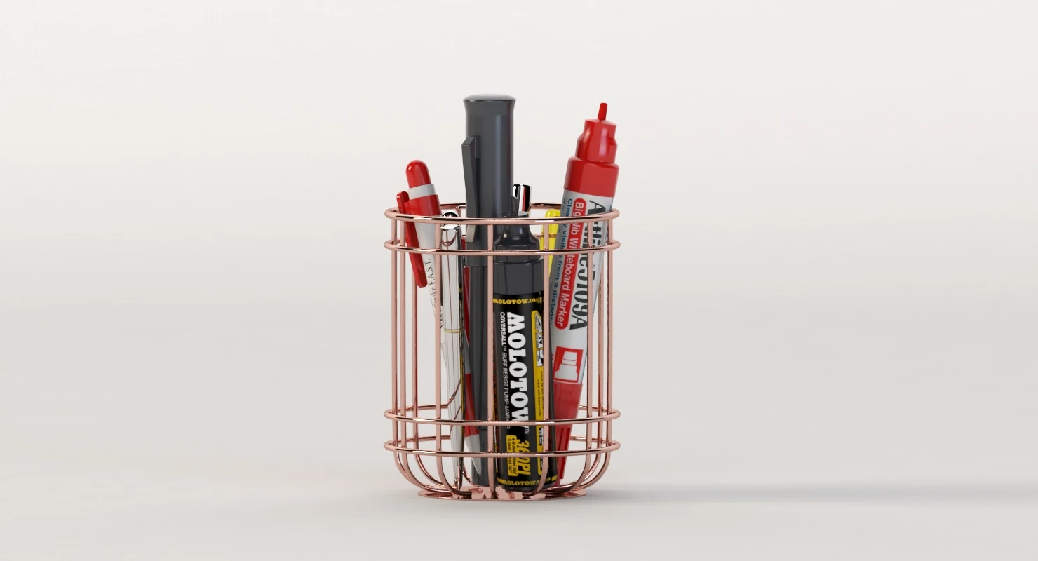 Artline 5109a Markers and Pen 3D Model_07