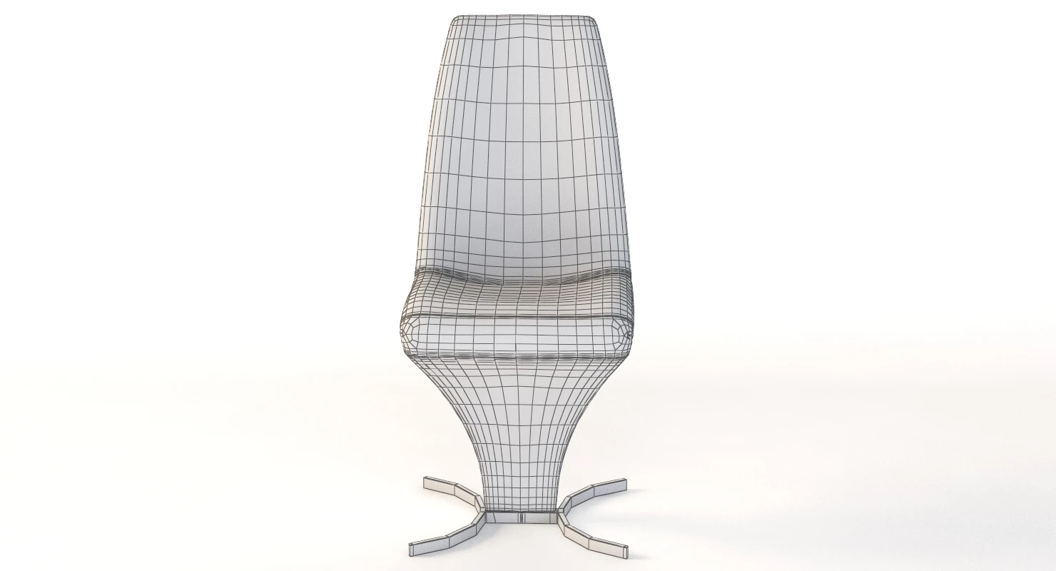 Betty Cattelan Italia Dining Chair By Yasuhiro Shito 3D Model_013