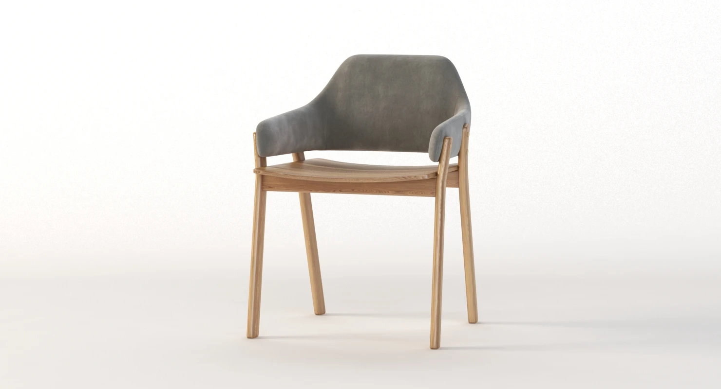 Blu Dot Clutch Dining Chair 3D Model_010