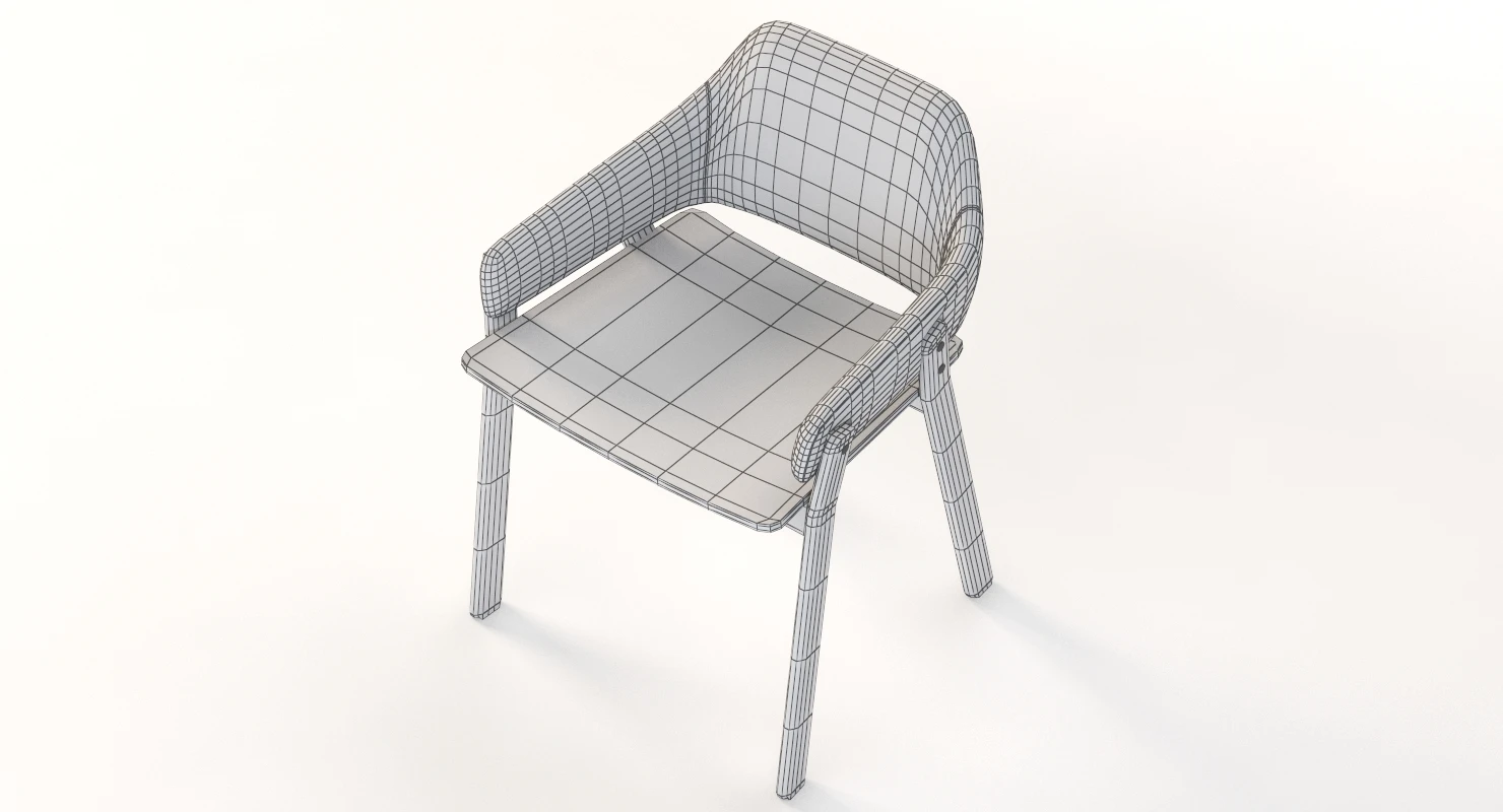 Blu Dot Clutch Dining Chair 3D Model_012
