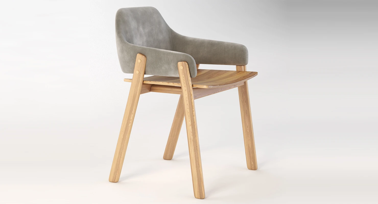 Blu Dot Clutch Dining Chair 3D Model_01