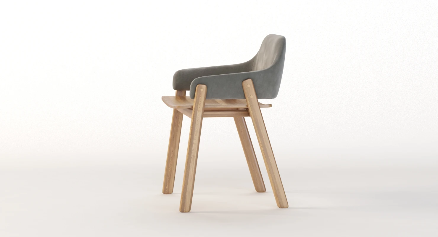 Blu Dot Clutch Dining Chair 3D Model_09