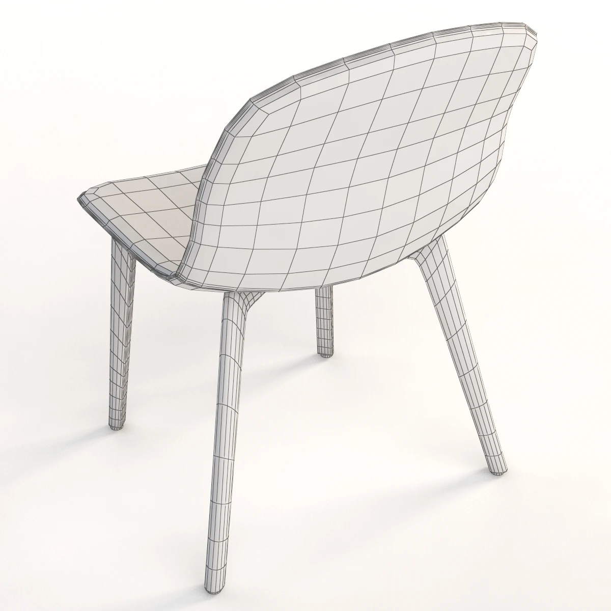 Bontempi Seventy Modern Italian Dining Chair 3D Model_013