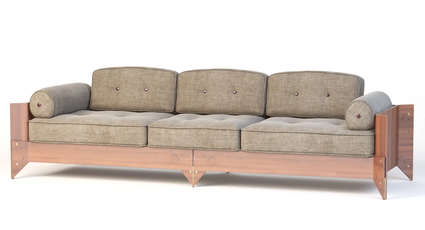 Brasiliana Sofa By Jorge Zalszupin 3D Model_09
