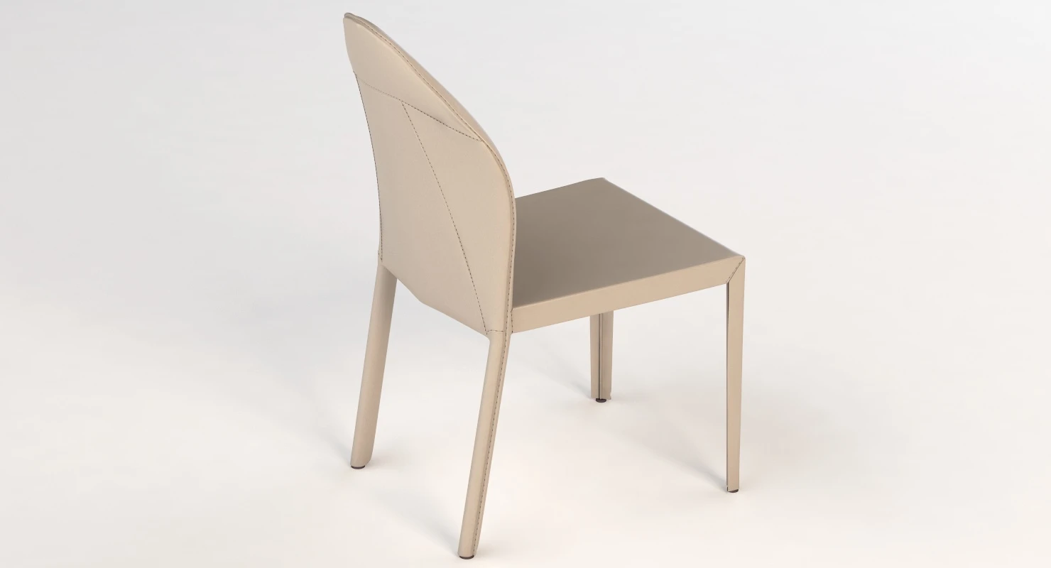 Cattelan Italia Angel Leather Dining Chair By Paolo Cattelan 3D Model_07