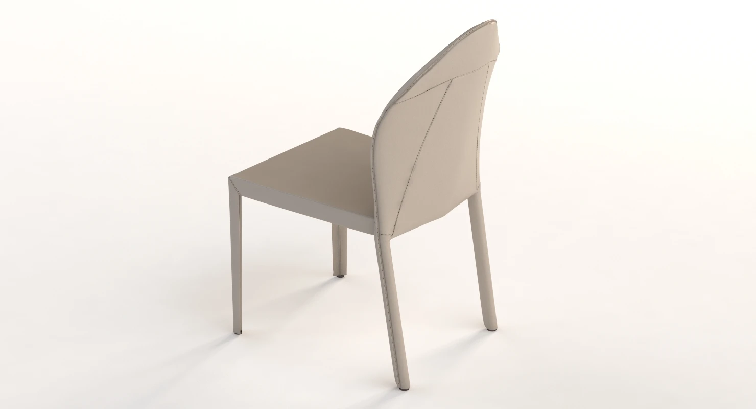 Cattelan Italia Angel Leather Dining Chair By Paolo Cattelan 3D Model_03