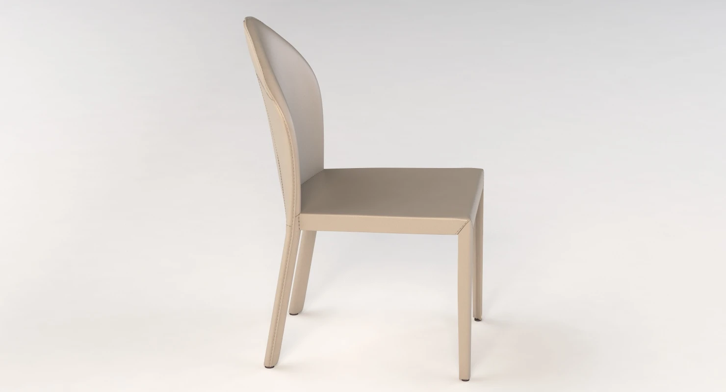 Cattelan Italia Angel Leather Dining Chair By Paolo Cattelan 3D Model_06