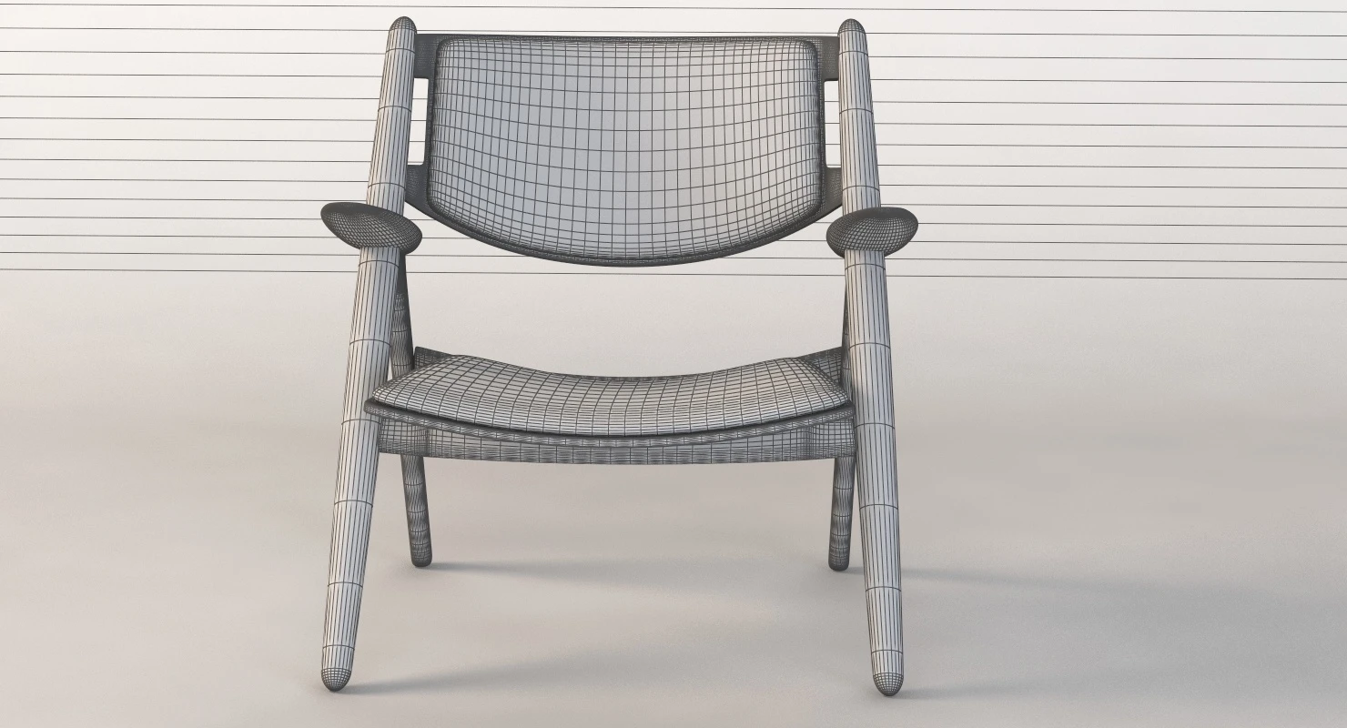 CH28P Carl Hansen and Son Armchair by Hans J Wegner 3D Model_010