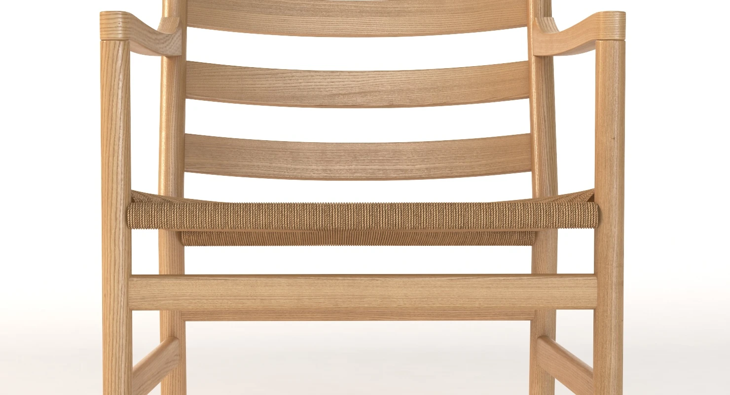 Ch44 Carl Hansen And Son Armchair 3D Model_08