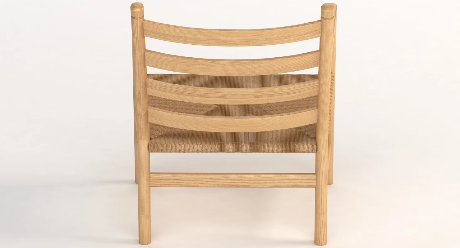 Ch44 Carl Hansen And Son Armchair 3D Model_07