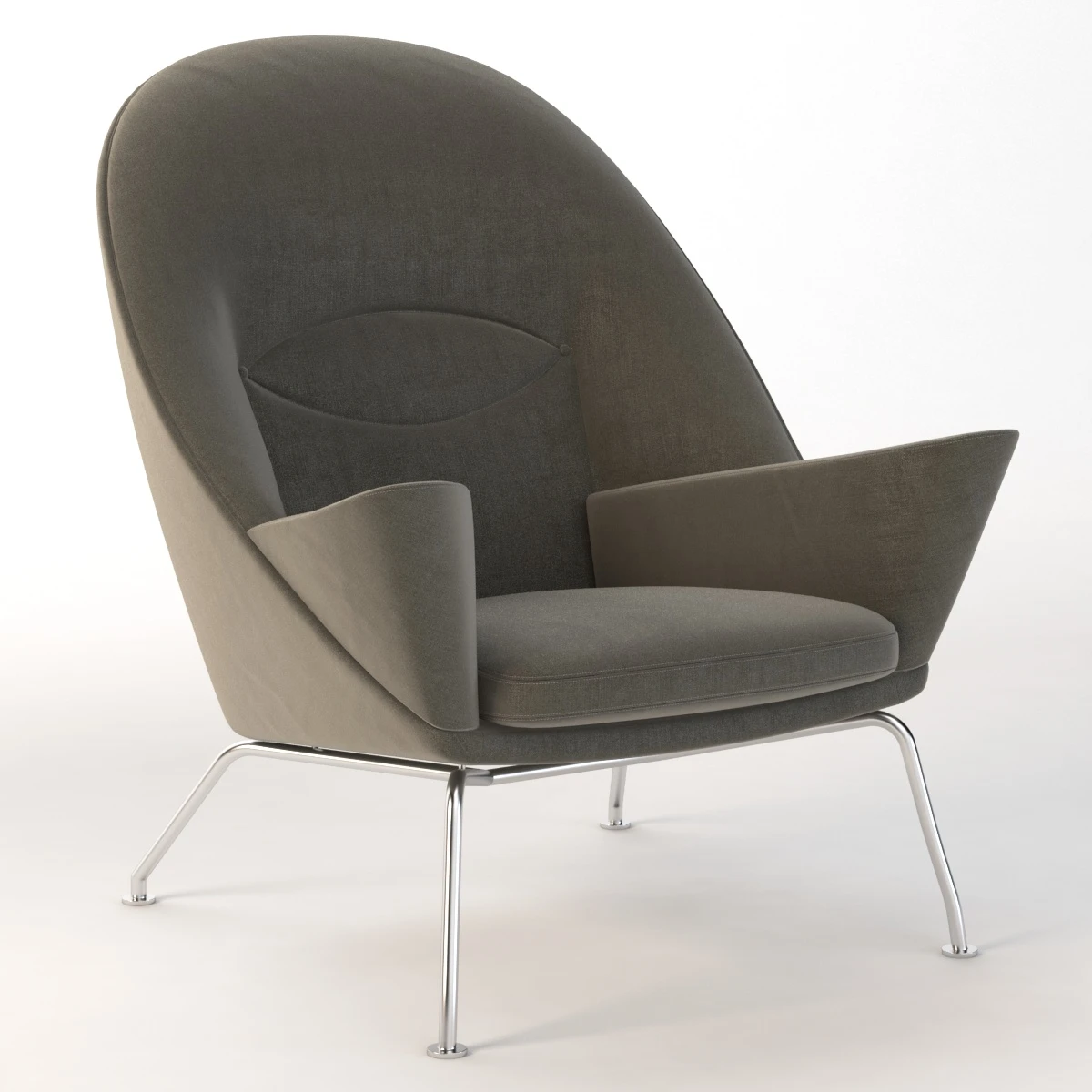 Ch468 Oculus Armchair Carl Hansen And Son By Hans J. Wegner 3D Model_01